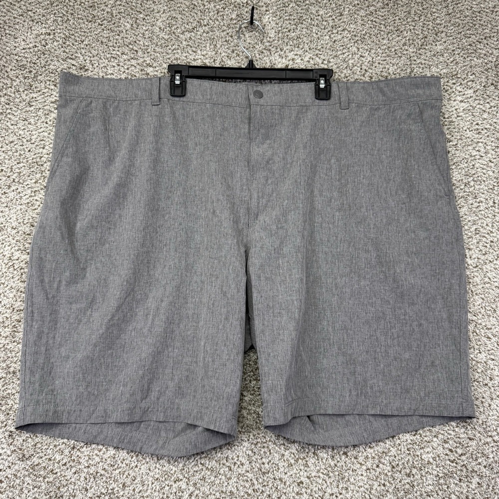 IZOD Saltwater Performance Shorts Men's Size 52‎ Lot Of 2 Gray Tan Stretch Golf - Picture 10 of 16